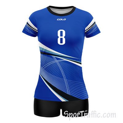 COLO Web Women's Volleyball Uniform 01 Dark Blue