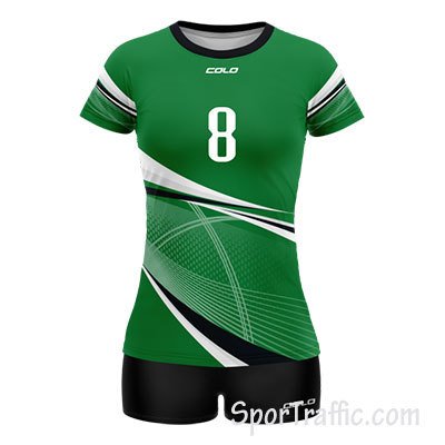 COLO Web Women's Volleyball Uniform 03 Green