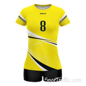COLO Web Women's Volleyball Uniform 04 Yellow