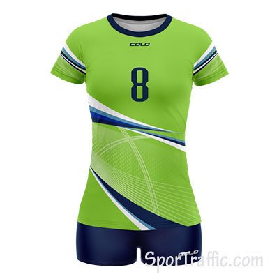 COLO Web Women's Volleyball Uniform 05 Light Green