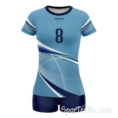 COLO Web Women's Volleyball Uniform 06 Blue