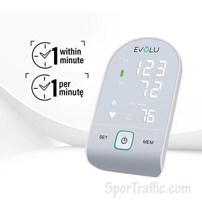 EVOLU Intelligent Blood Pressure Monitor PG-800B19L Fast Result