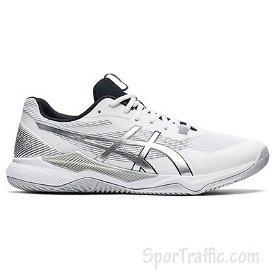 ASICS Gel Tactic men's volleyball handball shoes White Pure Silver 1071A065.100