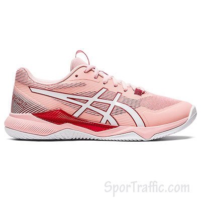 Asics Gel Tactic women volleyball shoes Frosted Rose White 1072A070.700 1