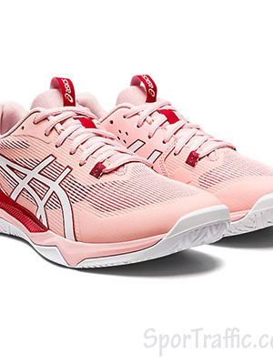 Asics Gel Tactic women volleyball shoes Frosted Rose White 1072A070.700