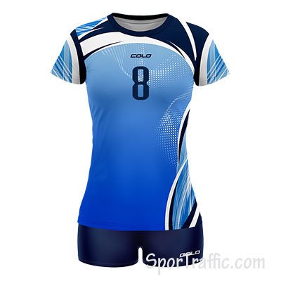 COLO Atlantica Women's Volleyball Uniform 01 Dark Blue