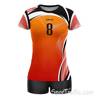 COLO Atlantica Women's Volleyball Uniform 02 Red