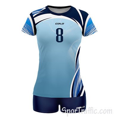 COLO Atlantica Women's Volleyball Uniform 06 Blue
