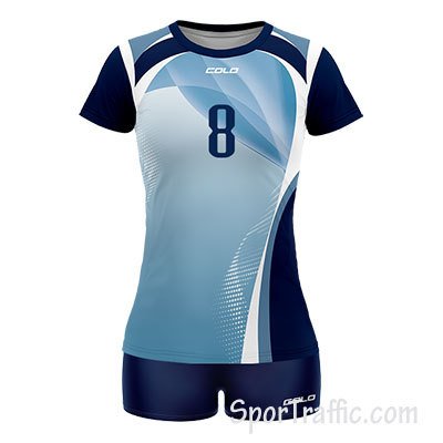 COLO Auri Women's Volleyball Uniform 06 Blue