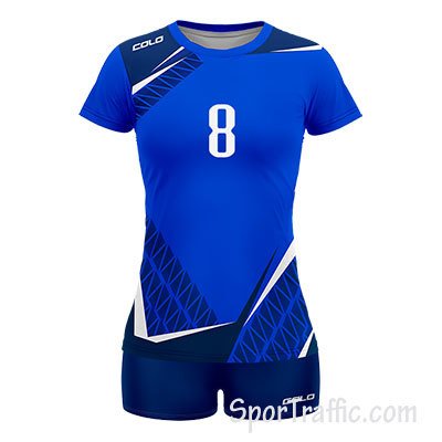 COLO Blades women's volleyball uniform 01 Dark Blue