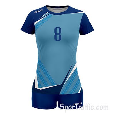 COLO Blades women's volleyball uniform 06 Blue