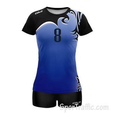 COLO Iguana Women's Volleyball Uniform 01 Dark Blue