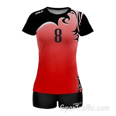 COLO Iguana Women's Volleyball Uniform 02 Red