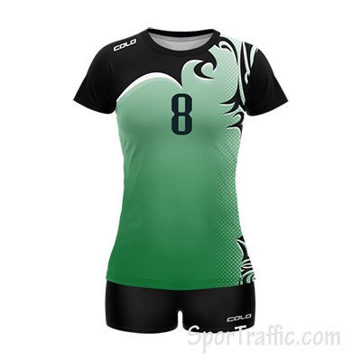 COLO Iguana Women's Volleyball Uniform 03 Green