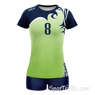 COLO Iguana Women's Volleyball Uniform 05 Light Green