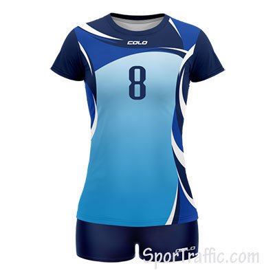 COLO Shimmer women's volleyball uniform 01 Dark Blue