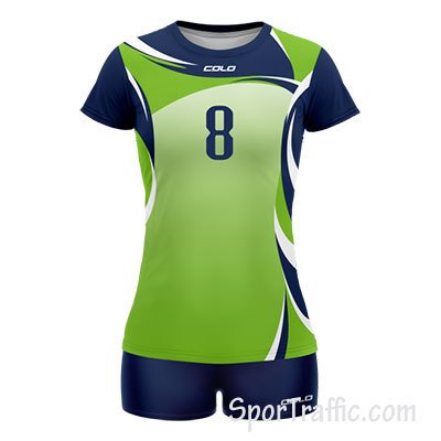 COLO Shimmer women's volleyball uniform 05 Light Green