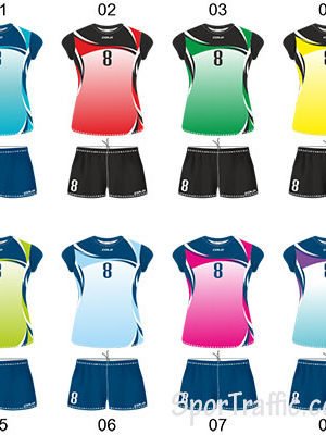COLO Shimmer women's volleyball uniform Colors
