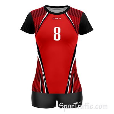 COLO Tacky Women's Volleyball Uniform 02 Red