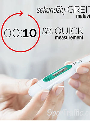 EVOLU Simple digital thermometer DMT-4132 quick measurements