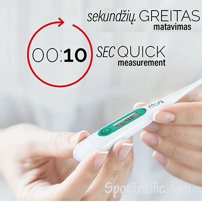 EVOLU Simple digital thermometer DMT-4132 quick measurements