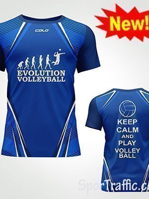 Tinklinio Evoliucija vyriški marškinėliai Keep Calm and Play Volleyball