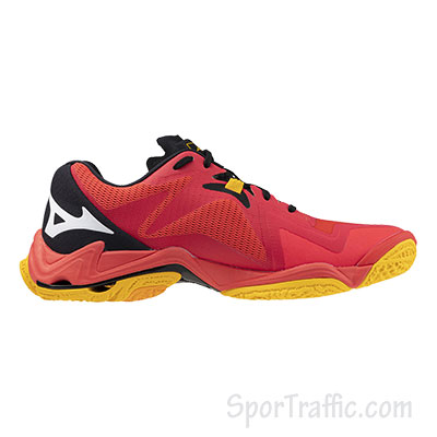 MIZUNO Wave Lightning Z8 unisex volleyball shoes V1GA240002 RADIANT RED WHITE CARROT CURL