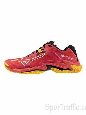 MIZUNO Wave Lightning Z8 unisex volleyball shoes V1GA240002 RADIANT RED WHITE CARROT CURL