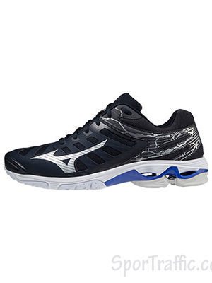 MIZUNO Wave Voltage men's volleyball shoes Dark Blue Black V1GA216501
