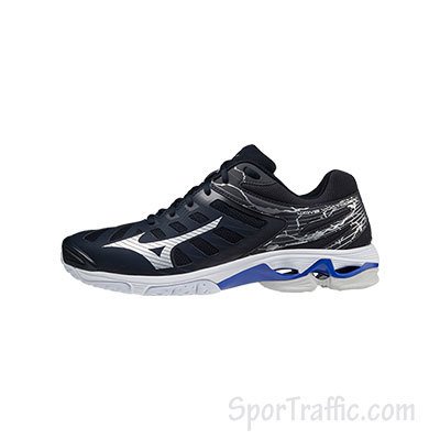 MIZUNO Wave Voltage men's volleyball shoes Dark Blue Black V1GA216501