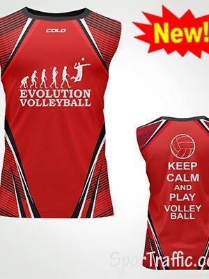 Evolution Volleyball Men's Sleeveless Shirt Keep Calm and Play Volleyball New