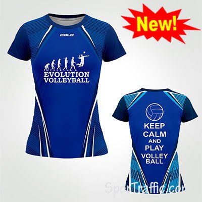 Evolution Volleyball Women's Jersey Keep Calm and Play Volleyball New