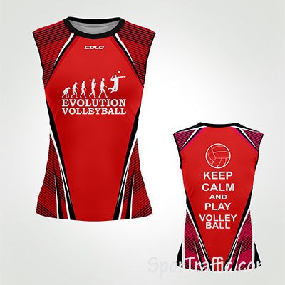 Evolution Volleyball Women's Sleeveless Shirt Keep Calm and Play Volleyball