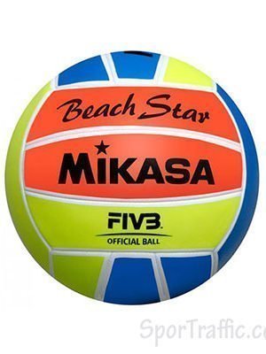 MIKASA Beach Star VXS-BST-RYB Paplūdimio Tinklinio Kamuolys