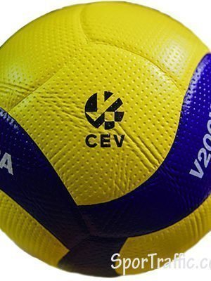 MIKASA V200W CEV Volleyball Ball Logo