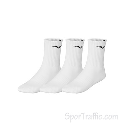 MIZUNO Training Socks 3P White