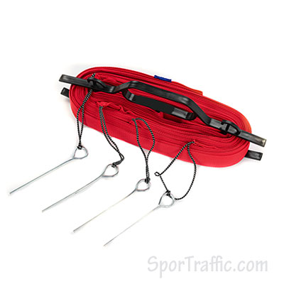Adjustable Beach Volleyball Lines Pins Red