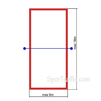 Adjustable beach volleyball lines plates court