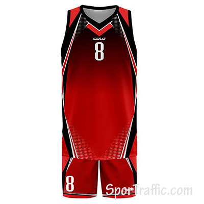 Basketball Uniform COLO Streak 02 Red