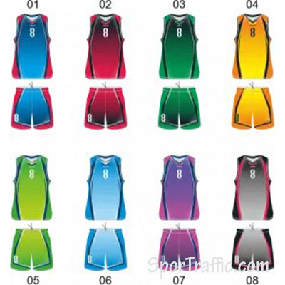 Basketball Uniform COLO Streak Colors