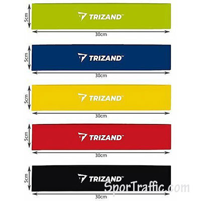 TRIZAND Set of Exercise Bands Colors