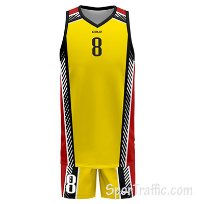 Basketball Uniform COLO Shabby 04 Yellow