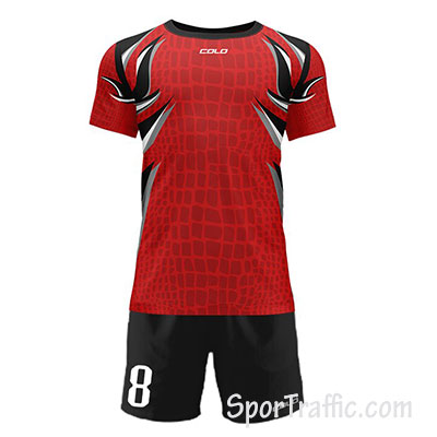 COLO Crocodile Football Uniform 02 Red