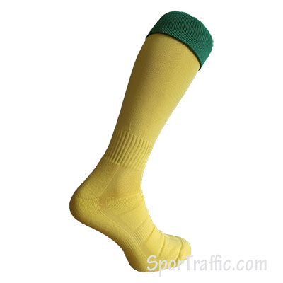 Long Football Socks Lithuania Yellow Green