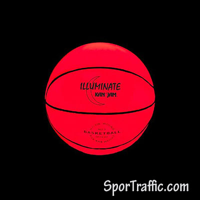 KANJAM šviečiantis LED krepšinio kamuolys lauko žaidimams