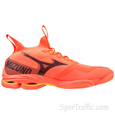 MIZUNO Wave Lightning NEO2 unisex volleyball shoes NEONFLAME BLACK BOLT 2 V1GA220202