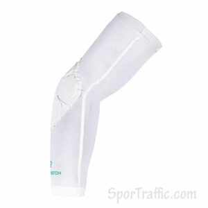 GAMEPATCH padded basketball compression arm sleeve white PAS04-001 protection