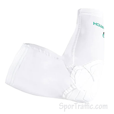 GAMEPATCH padded basketball compression arm sleeve white PAS04-001
