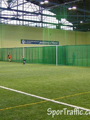 HUCK sports hall division nets curtains 720A green football