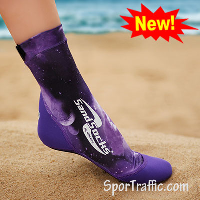 Purple Galaxy Paplūdimio Kojinės Sand Socks Naujiena